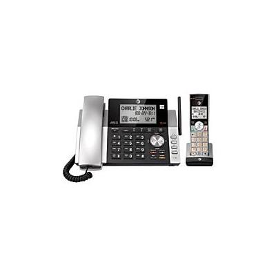 AT&T ATT DECT 6.0 Expandable Corded - Cordless Phone System With Digital Answering System, CL84115