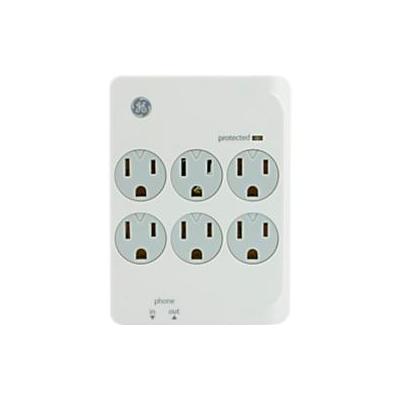 GE GE 6-Outlet Surge Protector,White