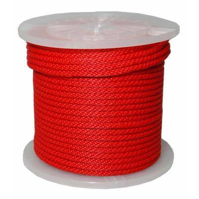 Evans Rope: T.W. Evans Cordage Rope 5/8 in. x 200 ft. Solid Braid Multi-Filament Polypropylene Derby