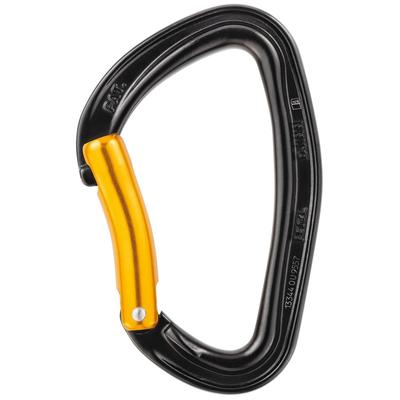 Petzl Pack 10 DJNN Steel Carabiner - 10-Pack Black, Bent Gate