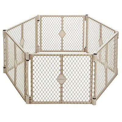 North States Industries Superyard Indoor and Outdoor , 6 panel Playard- Sand