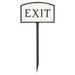 Montague Metal Products Inc. Exit Statement Garden Sign Metal | 5.5 H x 9 W x 0.25 D in | Wayfair SP-56sm-LS-WB