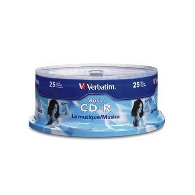 Verbatim Disc CD-R 80 min 40x700MB Branded Audio 25pk Spindle