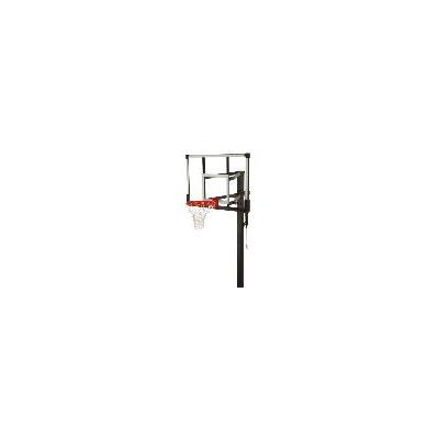 Lifetime 90569 60" Glass Backboard Bolt-Down with Crank Adjust Basketball System
