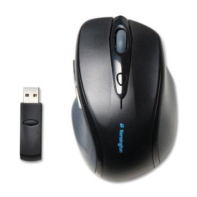 Kensington Pro Fit K72370US Mouse - Optical - Wireless - Radio Frequency - Black - Retail - USB - 12