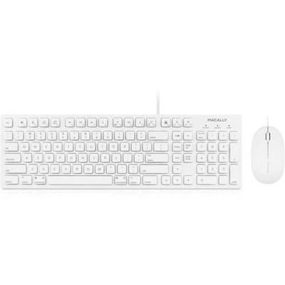 Mace 103 Key Full-Size USB Wired Keyboard with Short-Cut Keys and Optical Mouse Combo