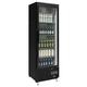 Polar Refrigeration G-Series 300W Upright Back Bar Cooler Display Fridge with Hinged Door 307 Litre, Black, 2Â°C to 8Â°C, 1872(H)x600(W)x514(D)mm, 4 Shelves, Lockable Door, Energy Rating B | GJ447