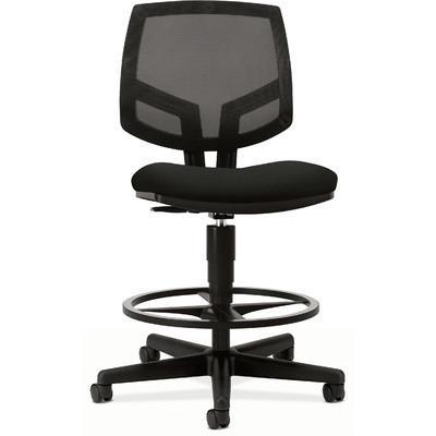 HON HON5715GA10T Volt Mesh Back Stool, 5700 Series, Mid-Back, 360 Degree Swivel, Black Upholstery