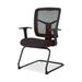 Lorell 86000 Series Mesh Side Arm Guest Chair (Mesh, Fabric Black Seat - Mesh - Black27" Width x 27.