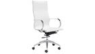 Zuo Modern Glider White High Back Office Chair by Zuo