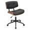 LumiSource Lombardi Office Chair in Walnut and Black