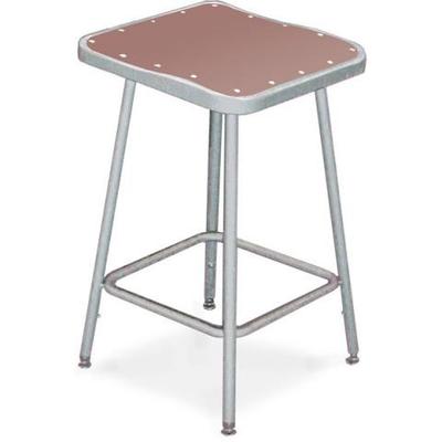 National Public Seating 6300 Square Stool - Adjustable Height (19" - 27" H)