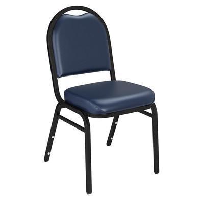 National Public Seating Custom 9200 Series Vinyl Stack Chair - Midnight Blue