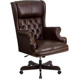 Flash Furniture Ci-j600-brn-gg High Back Traditional Tufted Brown Leat screenshot. Chairs directory of Office Furniture.