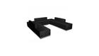 Flash Furniture HERCULES Alon Series Black Leather Reception Configuration 7 Pieces, ZB-803-660-SET-