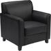 Flash Furniture HERCULES Diplomat Series Black Leather Chair, BT-827-1-BK-GG