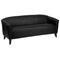 Flash Furniture HERCULES Imperial Series Black Leather Sofa, 111-3-BK-GG
