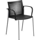Flash Furniture HERCULES Series 551 lb. Capacity Black Stack Chair with Air-Vent Back and Arms, RUT- screenshot. Chairs directory of Office Furniture.