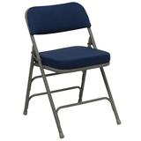 Flash Furniture HERCULES Series Premium Curved Triple Braced & Double Hinged Navy Fabric Upholstered screenshot. Chairs directory of Office Furniture.