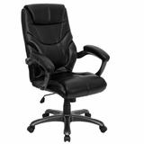 Flash Furniture High Back Black Leather Overstuffed Executive Office Chair screenshot. Chairs directory of Office Furniture.