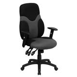 Flash Furniture High Back Ergonomic Black And Gray Mesh Task Chair screenshot. Chairs directory of Office Furniture.