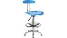 Flash Furniture LF215 Height Adjustable Drafting Stool with Chrome Base Color: Bright Blue FFC1123_6