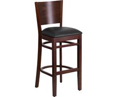 Flash Furniture Xu-dg-w0094bar-wal-blkv-gg Lacey Series Solid Back Wal