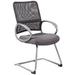 Boss Audio Systems Mesh Back Pewter Guest Chair