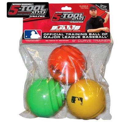 Rawlings Official Mlb Curve Training Baseball 3Pack , Navy, x-large