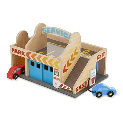 Melissa & Doug Service Station Parking Garage One Size