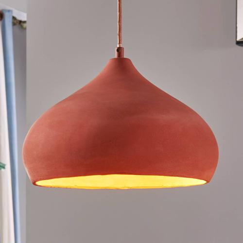 Lindby Terracotta-Pendelleuchte Fiona