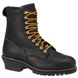 Work America Men's 8" Insulated Waterproof Logger - 8.5 Black Boot E2