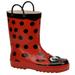 Western Chief Girls' Ladybug Rainboot - 8 Toddler Red Boot Medium