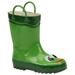 Western Chief Boys' Frog Rainboot - 12 Toddler Green Boot Medium