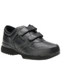 Propet Lifewalker Strap Walking Shoe - Mens 8 Black Walking D