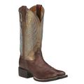 Ariat Round Up Wide Square Toe - Womens 6.5 Brown Boot B