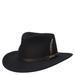 Scala Classico Men's Crushable Outback Hat Black Size M