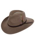 Scala Classico Men's Crushable Outback Hat Putty Size L