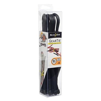 Nite Ize Gtpp18-01-R8 Gear Tie Propack, 18-Inch, Black