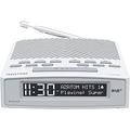 AZATOM Horizon DAB Digital Bedside FM Radio Alarm Clock - Bluetooth - Battery - USB Rapid Charge - Mains Powered (White)