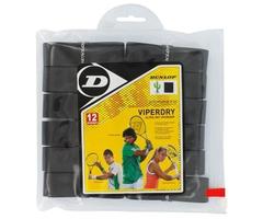 Dunlop Viperdry Black 12 Pack Ultra Dry Tennis Overgrip