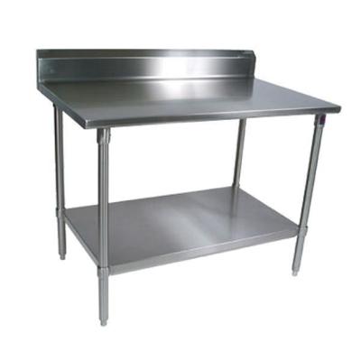 John Boos Work Table, 48"w X 24"d, 14/300 Stainless Steel Top With