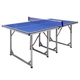 Hathaway Games Reflex Foldable Indoor Table Tennis Table w/ Paddles & Balls Wood/Steel Legs in Blue/Brown/Gray | 30 H x 37 W x 71 D in | Wayfair