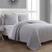 American Home Fashion Tristan Quilt Set Cotton in Gray | King | Wayfair 58121