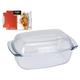 Glass Cookware Glass Roasting Dish with Lid 5.1 L Casserole Dish Oven Dish