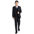 Shiny Penny Black Suit for Boys - Black -