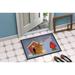 Caroline's Treasures Rochelle Dog House Norwich Terrier Non-Slip Outdoor Door Mat Rubber | 18 W x 27 D in | Wayfair BB2774MAT