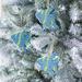 The Holiday Aisle® Tropical Fish Hanging Figurine Ornament in Blue | 3.54 H x 3.74 W x 0.39 D in | Wayfair HLDY1828 31951630