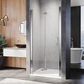 ELEGANT 760mm Bifold Shower Door Glass Shower Enclosure Reversible Folding Cubicle Door