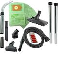 SPARES2GO Complete Wet & Dry 2.6m Long Hoover Hose, Rods, Floor & Mini Tool Kit for Numatic Henry Hetty etc Vacuum Cleaners (Includes 20 x Dust Bags + Fresheners)